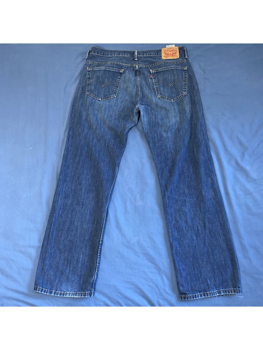 Levis 569 Jeans Mens 34x34 (Fits 36x33) Blue Loose Straight Baggy Denim Pants